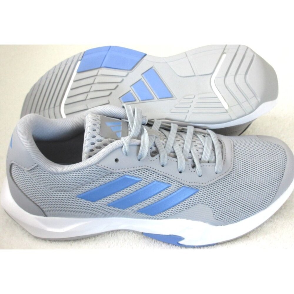 Adidas Women's Amplimove Running Training Shoes Grey Blue JR9300 Sizes NIB